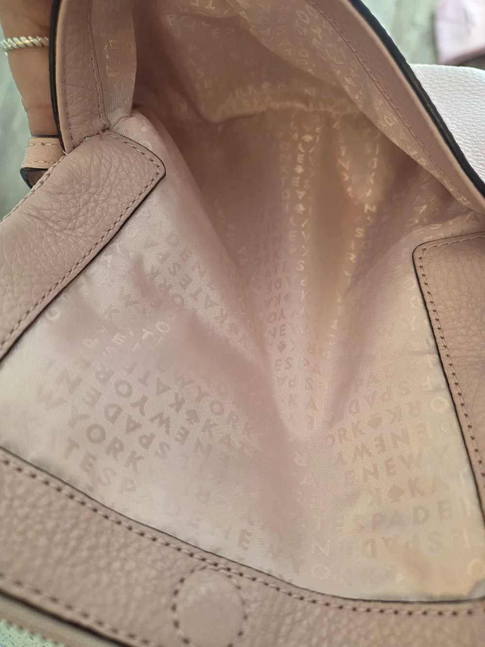 Kate Spade Pebbled Leather Crossbody Bag in Light Pink